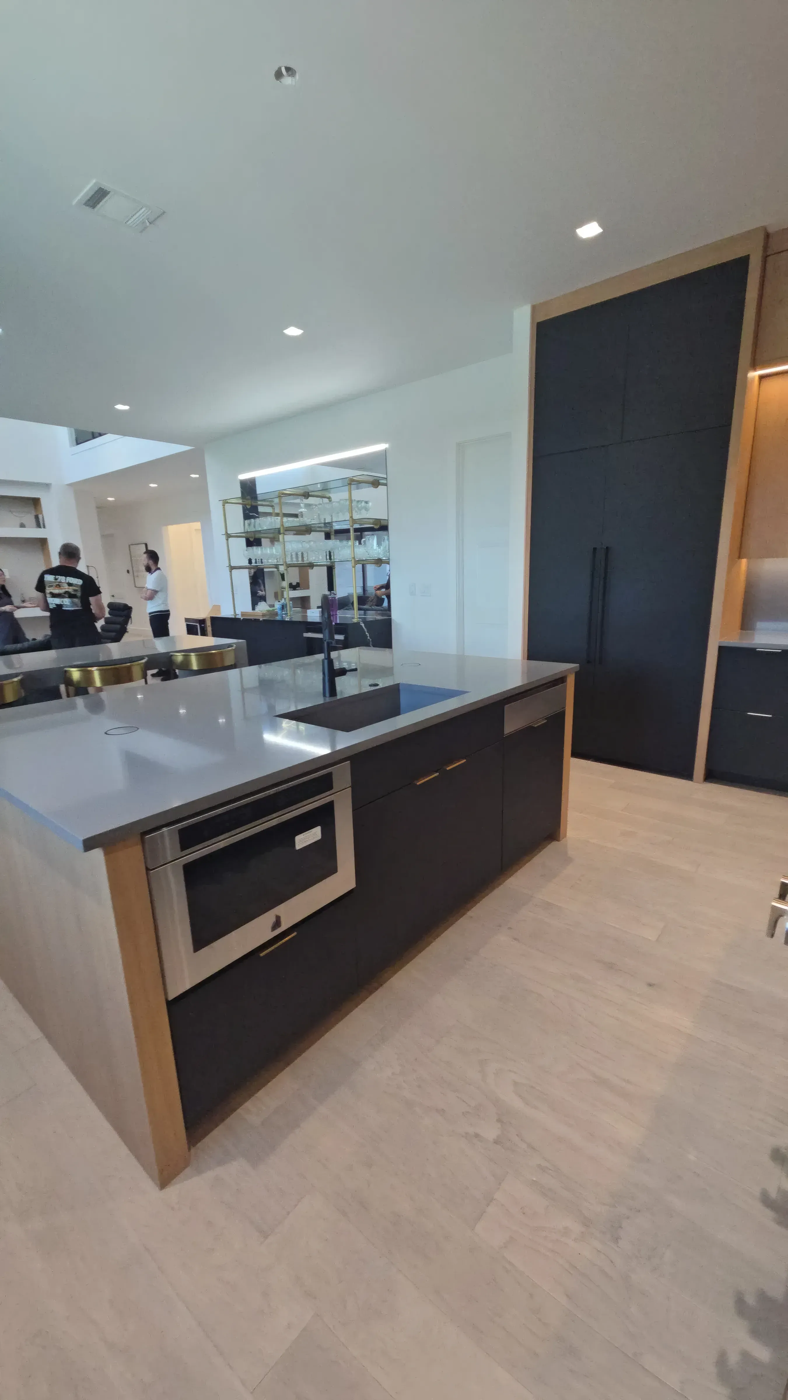 Navy & Oak Kitchen, view 3