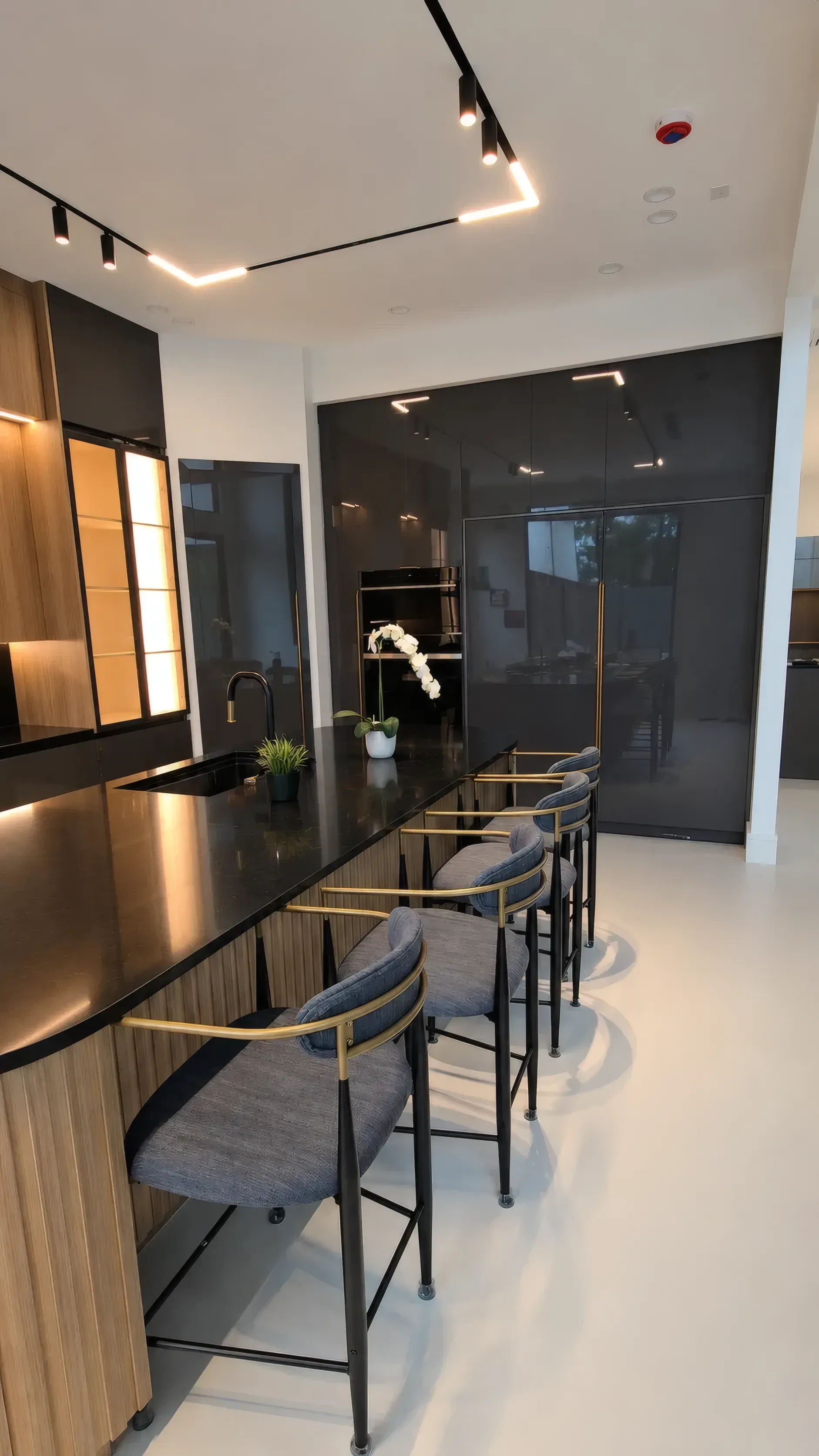 Fluted Oak Kitchen, view 3