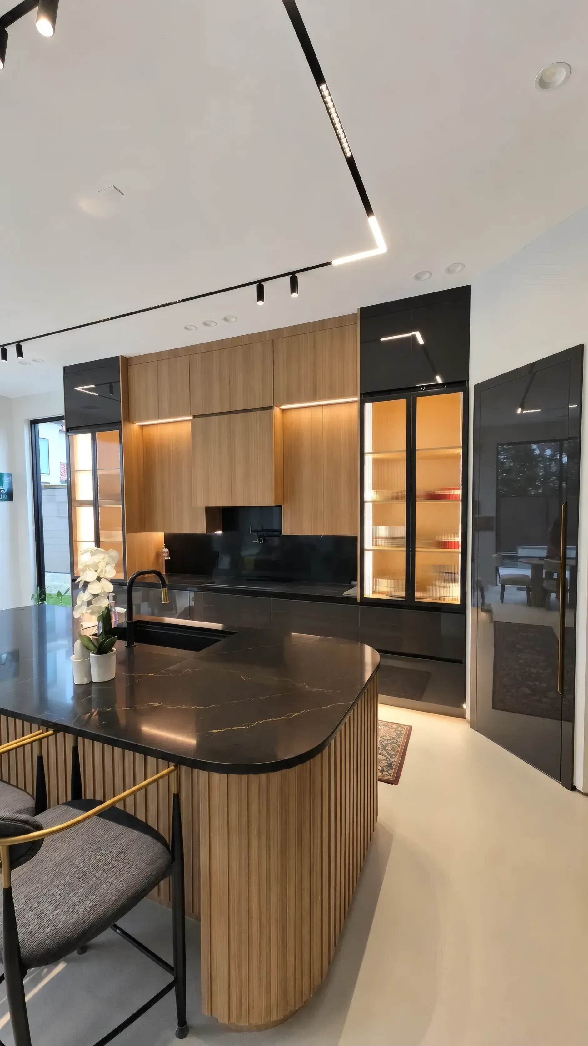 Fluted Oak Kitchen, view 5