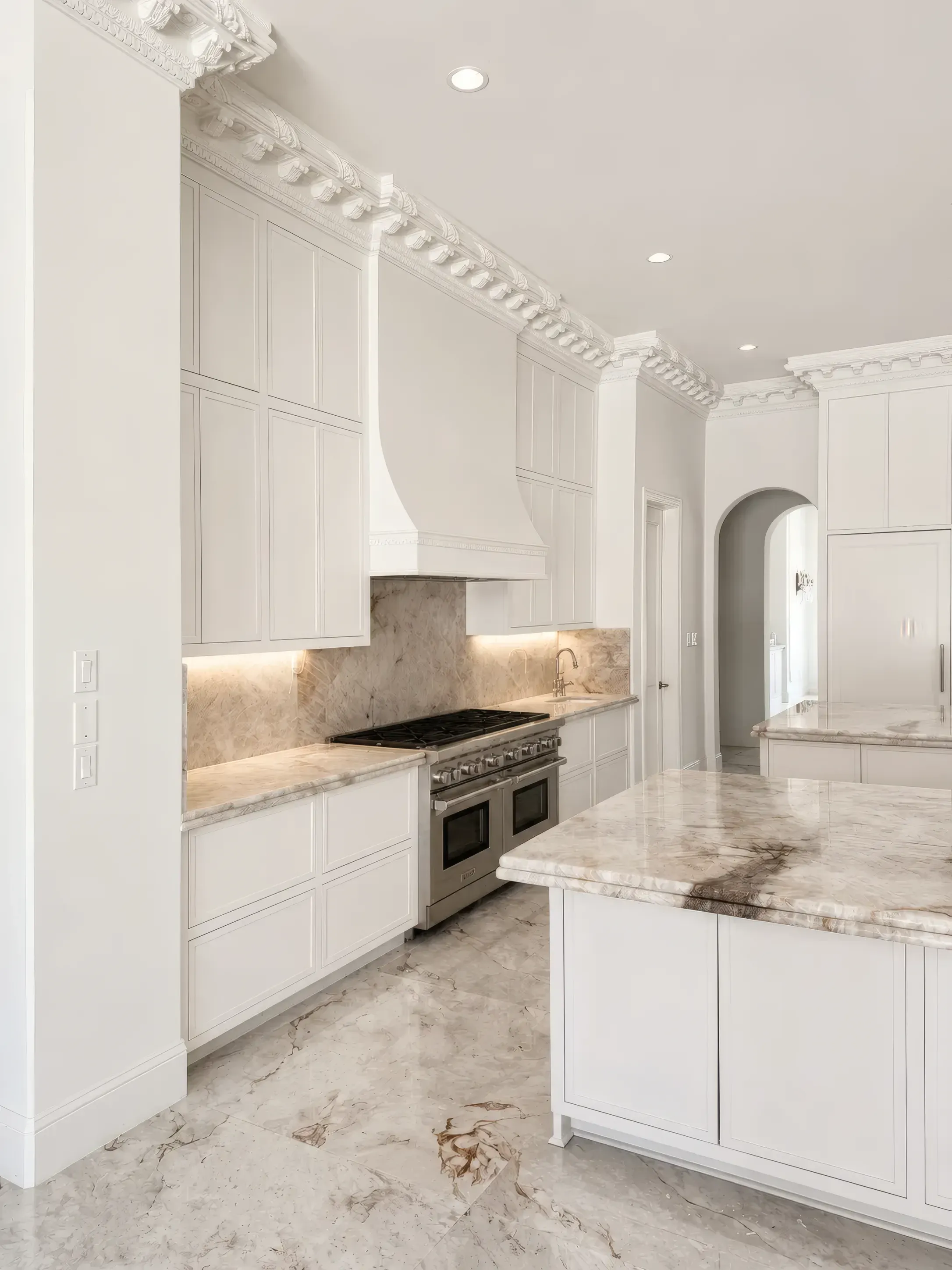 Twin Island Marble Kitchen, view 5