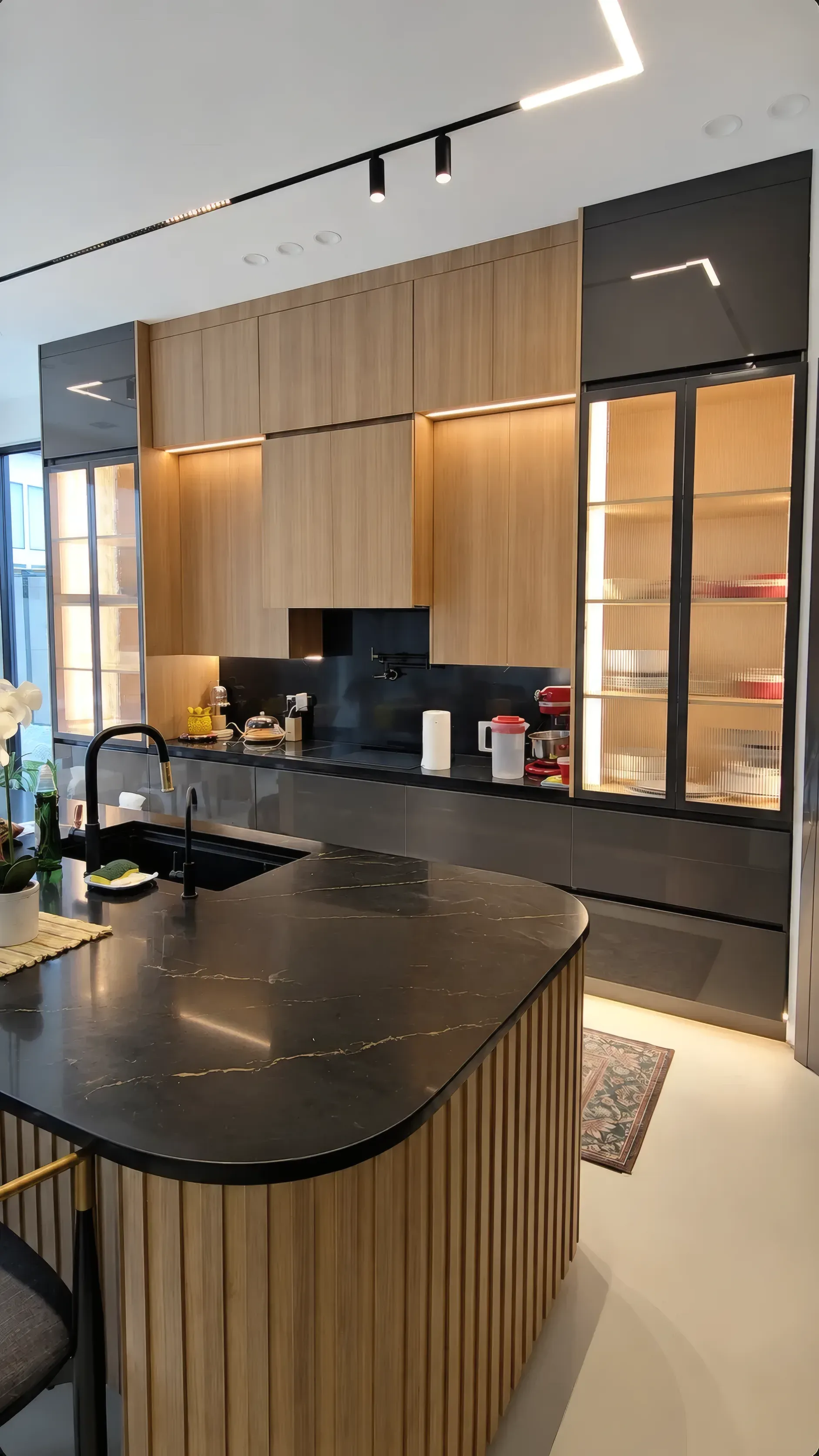 Fluted Oak Kitchen, view 6